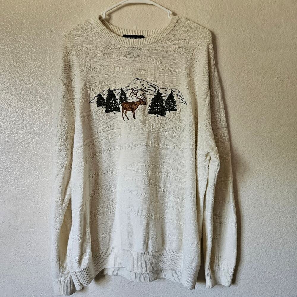 Ugly Christmas Sweater Wilderness Slouchy XL